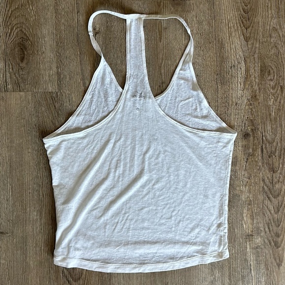 Nike Dri-Fit Sheer White Tank Top - Picture 2 of 3